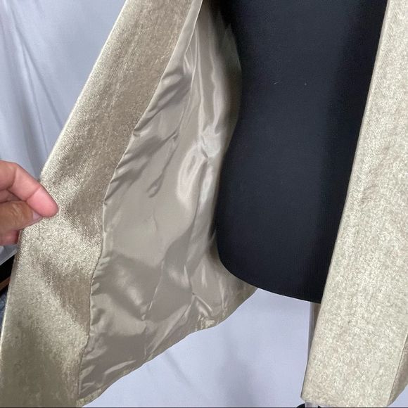 Kasper 2 piece Kristy Slim Fit Pant Suit Slacks Open Front Blazer Gold M… - Picture 6 of 13